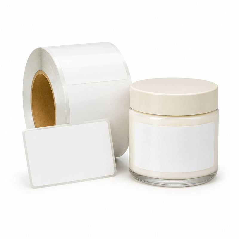 Clear Skincare Jar Labels