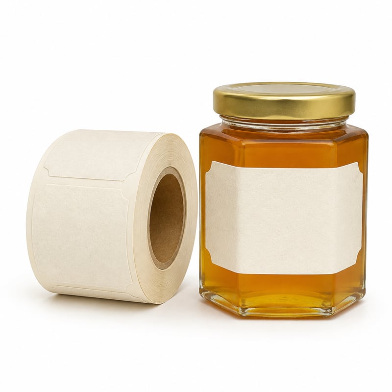 Honey Jar Paper Labels