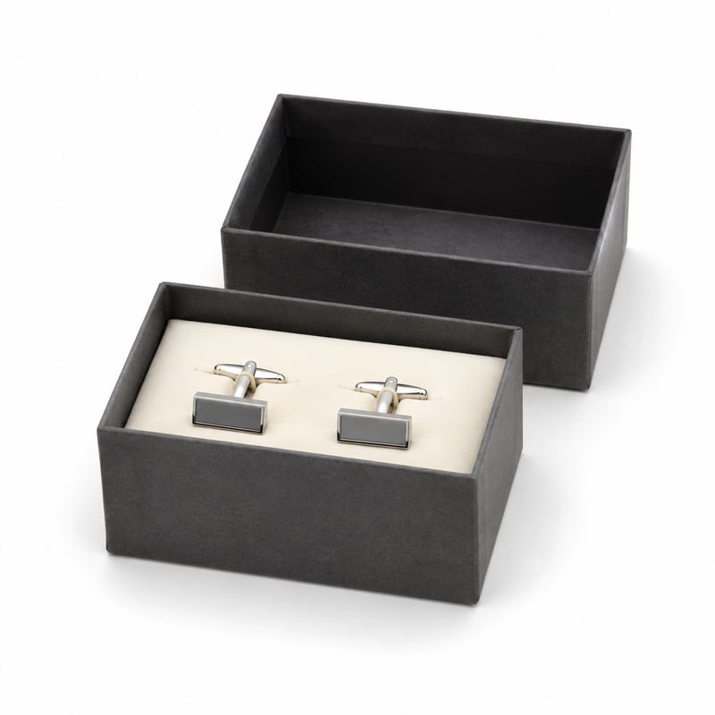Cufflink Lid and Base Box