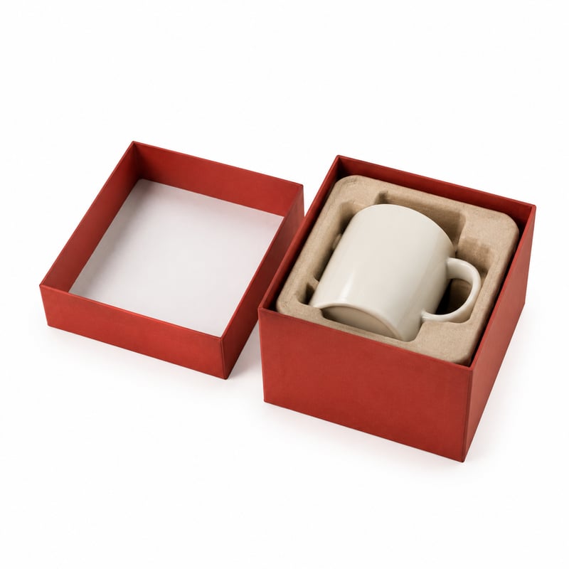 Ceramic Mug Lid and Base Box